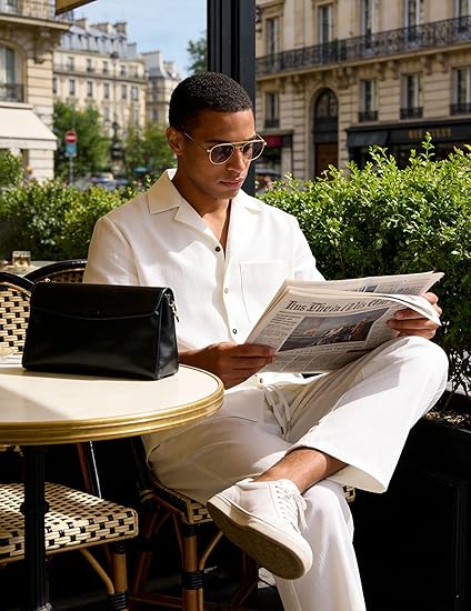 Mens 2 Piece Linen Set Summer Beach Button Down Short Sleeve Shirt Long Pant Vacation Casual Outfit